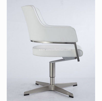 cadeira giratória de couro de design moderno para recepção de escritório