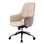 cadeira giratória de escritório ergonômica em couro com encosto médio moderno - 1