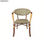 Cadeira imitaçao a bambu, fabricada com tubo de aluminio e vime sintético. - 1