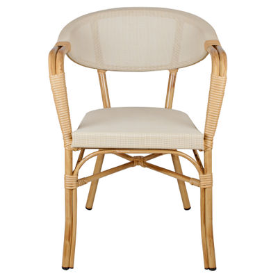 Cadeira imitação de bambu feita de alumínio e textilene. - Foto 2