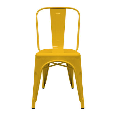 Cadeira industrial torix amarela (inspirada na linha tolix)