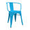 Cadeira industrial torix com braços azul ( inspirada na linha tolix) - 1