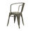 Cadeira industrial torix com braços cinza galvanizado (inspirada na linha tolix) - Foto 4