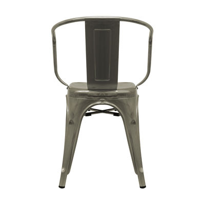Cadeira industrial torix com braços cinza galvanizado (inspirada na linha tolix) - Foto 5
