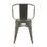 Cadeira industrial torix com braços cinza galvanizado (inspirada na linha tolix) - 5