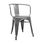Cadeira industrial torix com braços cinza metalizado (inspirada na linha tolix) - 1