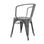 Cadeira industrial torix com braços cinza metalizado (inspirada na linha tolix) - 3