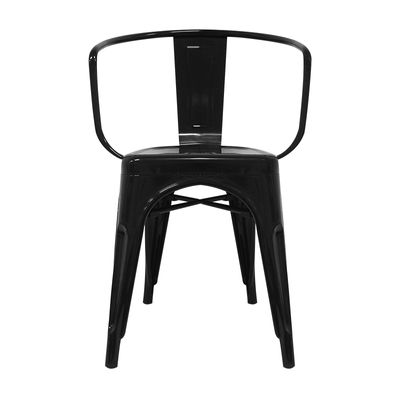 Cadeira industrial torix com braços preta ( inspirada na linha tolix) - Foto 2