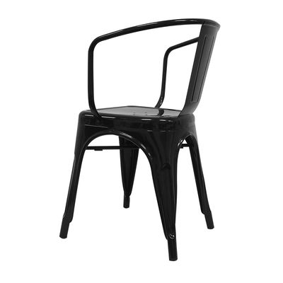 Cadeira industrial torix com braços preta ( inspirada na linha tolix) - Foto 4