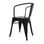 Cadeira industrial torix com braços preta ( inspirada na linha tolix) - Foto 4