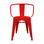 Cadeira industrial torix com braços vermelha (inspirada na linha tolix) - 2
