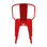 Cadeira industrial torix com braços vermelha (inspirada na linha tolix) - 5