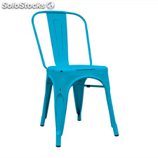 Cadeira industrial torix envelhecida azul (inspirada na linha tolix)
