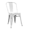 Cadeira industrial torix envelhecida branca (inspirada na linha tolix)