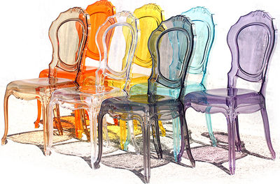 Cadeira Luis XVI, transparente - Foto 3