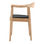 Cadeira nórdica de madeira com assento preto tipo Round chair - Foto 3