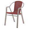 Cadeira para hotelaría de aluminio e fibra sintética