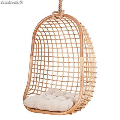 Cadeira pendente de bambú de estilo nórdico