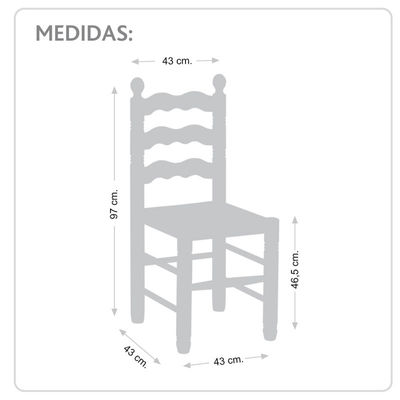 cadeira pino hostelería modelos rústico - Foto 3