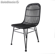 Cadeira Rattan Havana Black