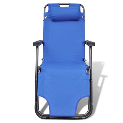 Cadeira reclinável para jardim azul - Foto 2