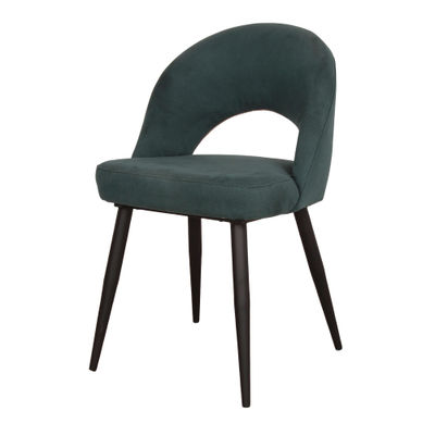 Cadeira Sarix contemporânea verde escura