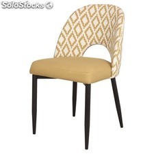 Cadeira SERAPHIN estilo contemporâneo con estrutura de aço acabada en pintura