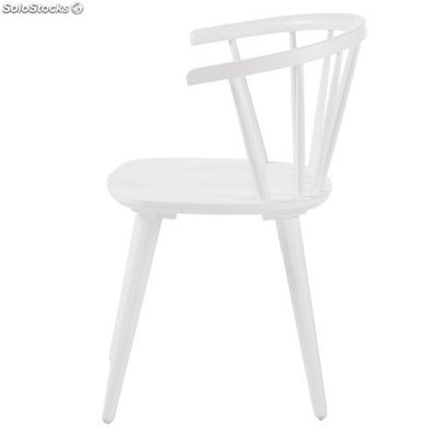 Cadeira tipo Windsor de madeira tropical em branco - Foto 2