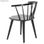 Cadeira tipo Windsor de madeira tropical em preto - Foto 3