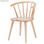 Cadeira tipo Windsor de madeira tropical em verniz natual - 1