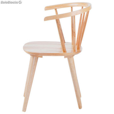Cadeira tipo Windsor de madeira tropical em verniz natual - Foto 2