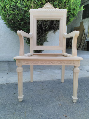Cadeirao Rico em madeira de faia sem acabamento
