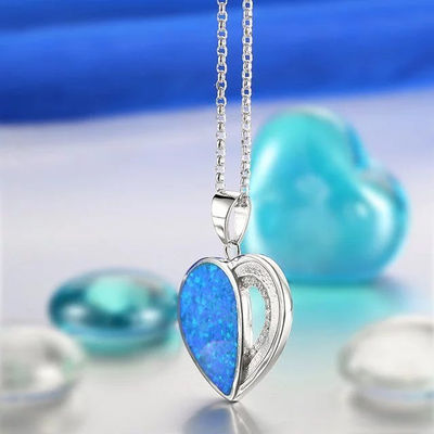 cadena dije /colgante para collar de amor corazón de plata - Foto 2