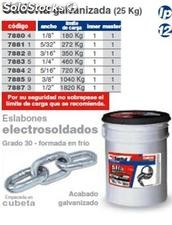 Cadena galvanizada 25kg