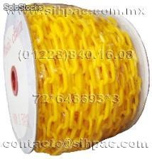 Cadena plástica amarilla sihpac
