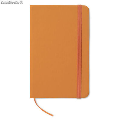 Caderno A6 pautado laranja MIMO1800-10