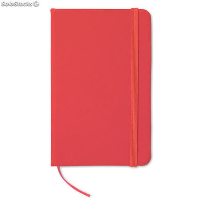 Caderno A6 pautado vermelho MIMO1800-05