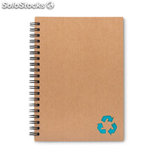 Caderno espiral 70 folhas azul turquesa MIMO9536-12