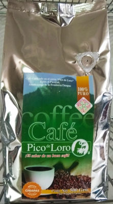 Café Pico de Loro,Estricta Altura, Arabiga de Chiapas, 500 grs /17.6 Oz.