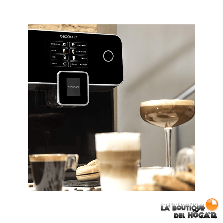Cecotec Cafetera Superautomática Power Matic-ccino 7000 Serie Nera.  Depósito de Leche, Pantalla digital, Café Personalizable, Tecnología  ForceAroma 19 bares de presión, Bandeja calientatazas : Cecotec: :  Hogar y cocina