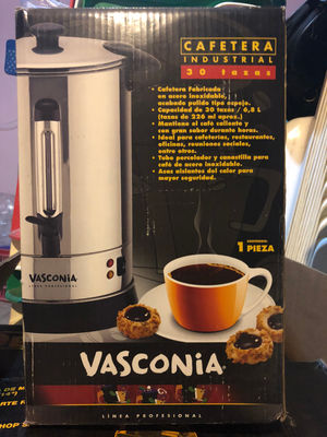 Cafetera industrial marca Vasconia, capacidad de 6.8 litros, rinde hasta 30 taza - Foto 2