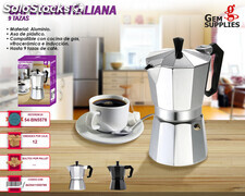 We Cafetera Italiana Acero Inox. 12 Tazas BN-5583