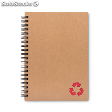 Cahier à spirales 70 feuilles. rouge MIMO9536-05