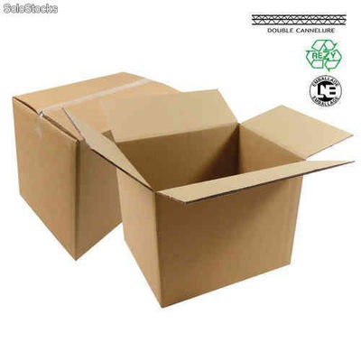 Caisse Carton Double Cannelure de plus de 60 cm 60 x 30 x 30 cm