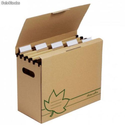 Caisse carton recyclé pour dossiers suspendus naturline