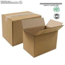 Caisse Carton Simple Cannelure de 40 à 50 cm 40 x 27 x 20 cm