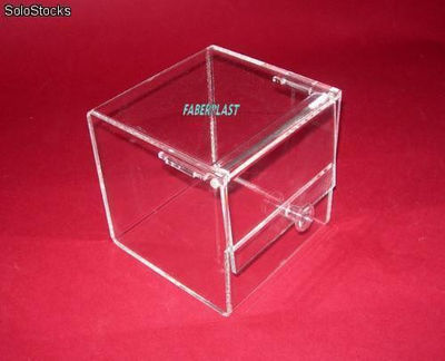 Caisse mini-plexiglass doces