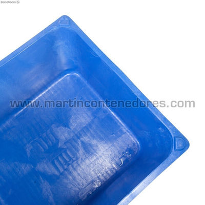 Caisse palette plastique monobloc DOLAV 1200x1000x740/585 mm - Photo 4