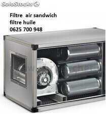 Caisson filtre air huile - extracteur sandwich restaurant filtration huile