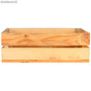 Caixa de madeira de pinho natural